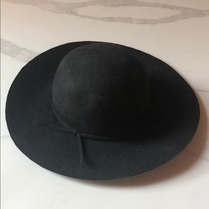Black felt hat